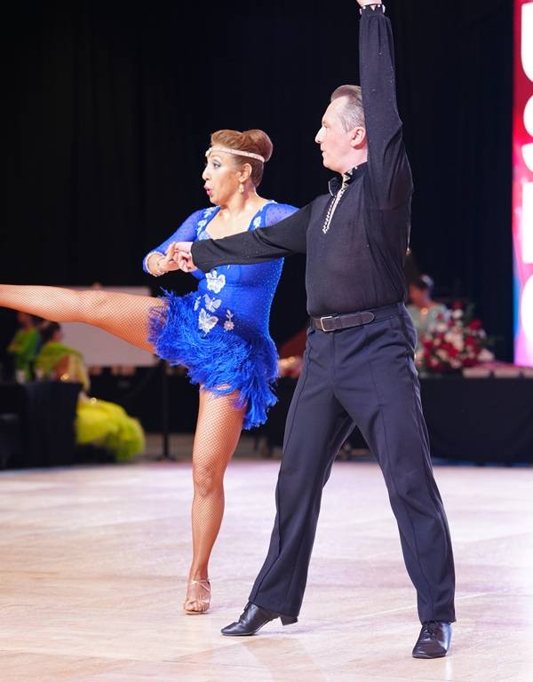 Denis Kojinov and Jeanette Chevalier dance Paso Doble at United States Dance Championships